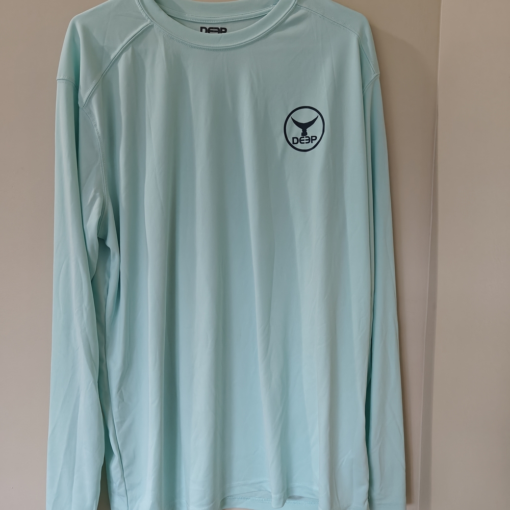 Men's Light Blue Long Sleeve Tee